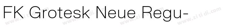 FK Grotesk Neue Regu字体转换
